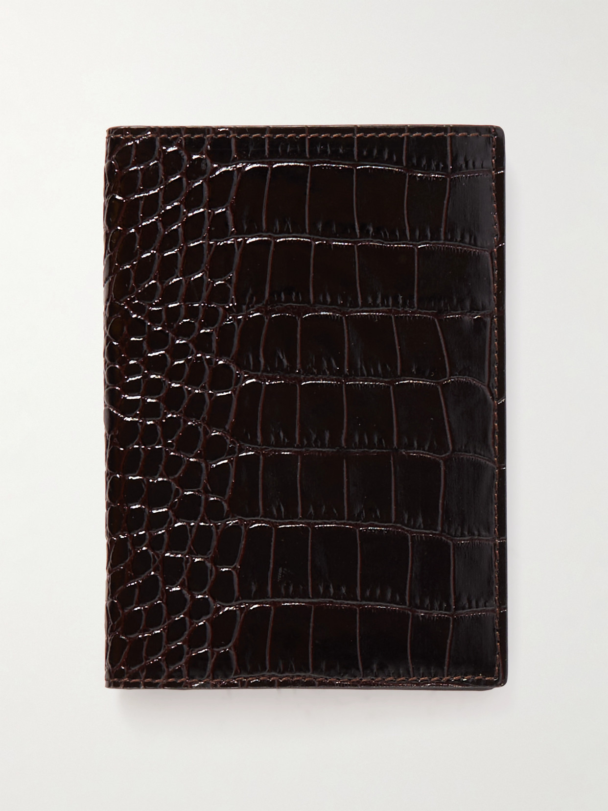Mara Croc-Effect Leather Passport Cover