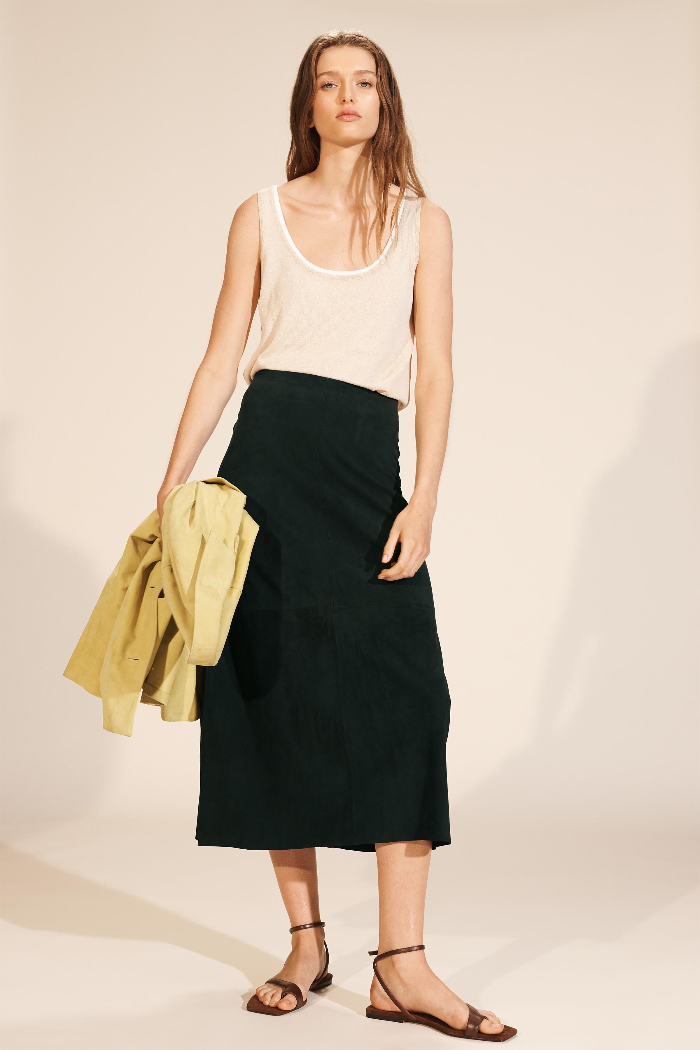 Limited Edition Minimal Suede Skirt