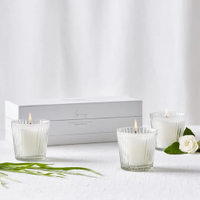 Spring Ribbed Votive Candles - Set of 3 | Was £40, now £20 at The White Company (save £20)