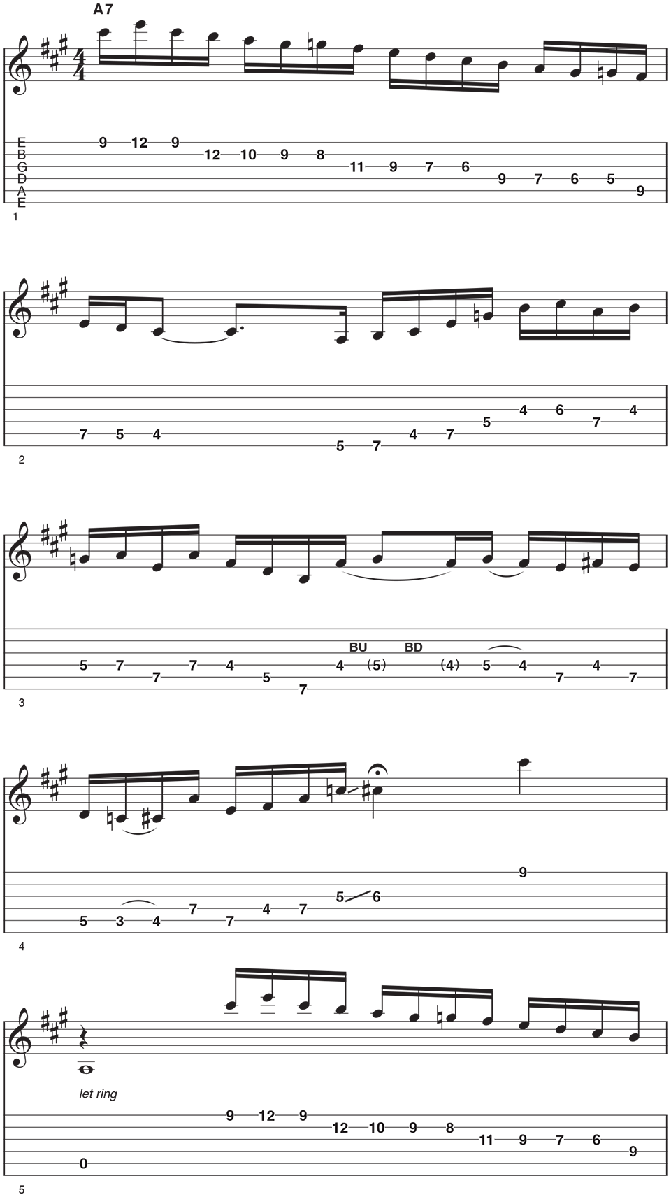 Mixolydian Lick