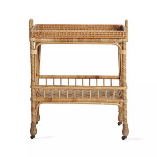 South Seas Rattan Side Cart