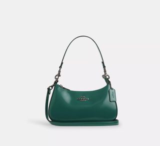 Teri Shoulder Bag in Emerald Green