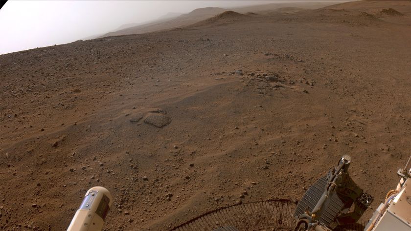 NASA’s Perseverance Mars rover used its right-front navigation camera to capture this first view over the rim of Jezero Crater on Dec. 10, 2024, the 1,354th Martian day, or sol, of the mission. The camera is facing west from a location nicknamed “Lookout Hill.&quot;