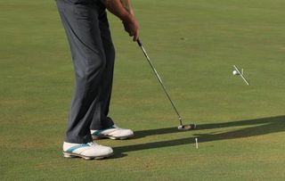 Find the high point on breaking putts