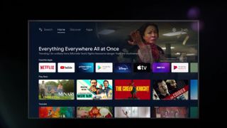 Android TV home screen