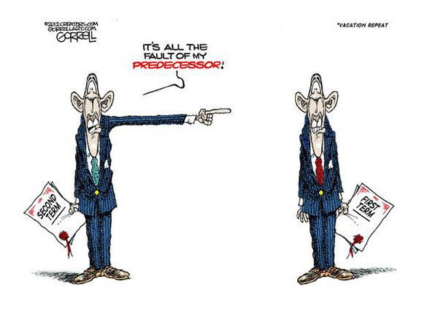 Political cartoon Obama legacy