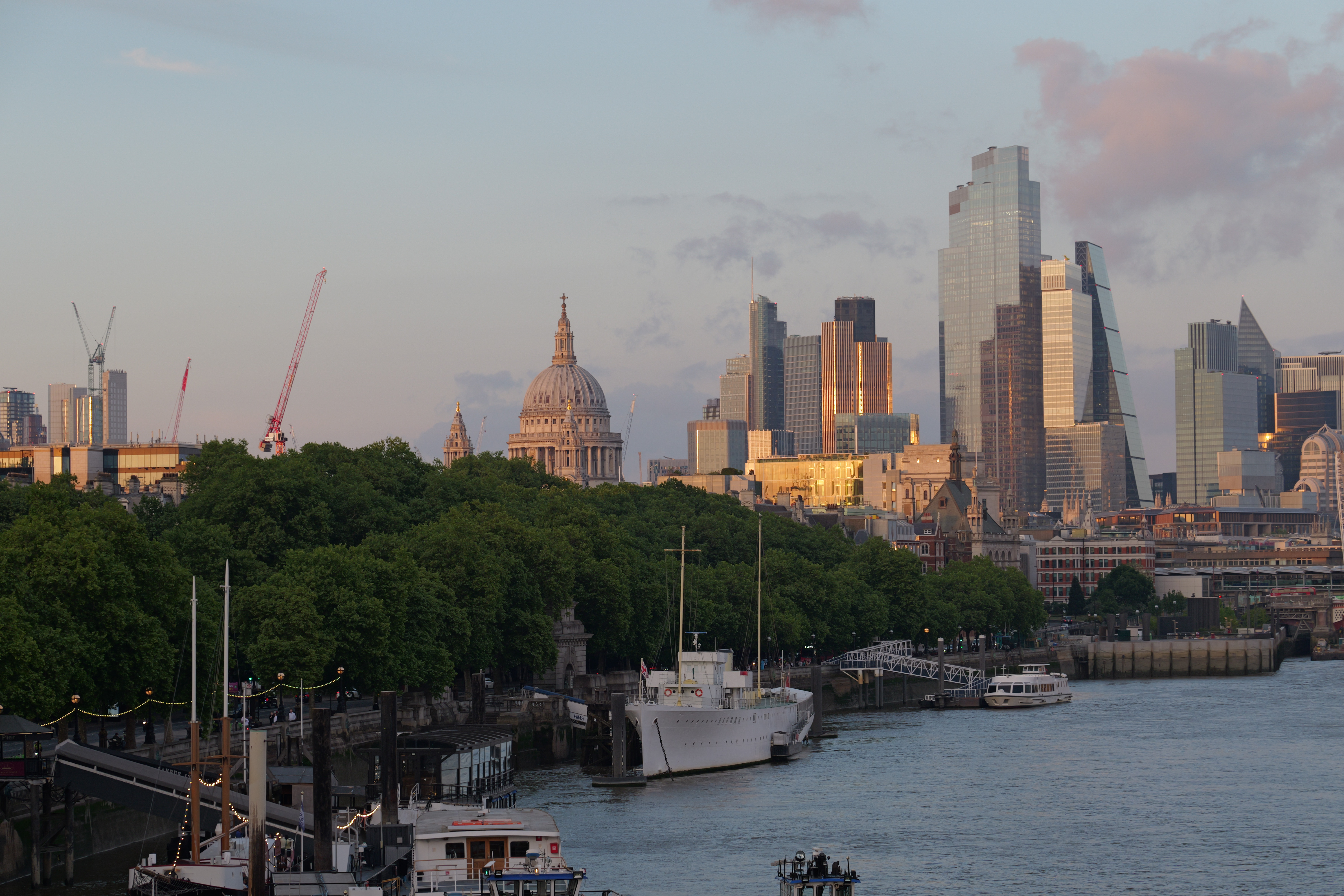 Saint Paul's in the distance in London