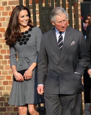 King Charles and Kate Middleton isit The Prince's Foundation for Children and The Arts at Dulwich Picture Gallery on March 15, 2012 in London, England