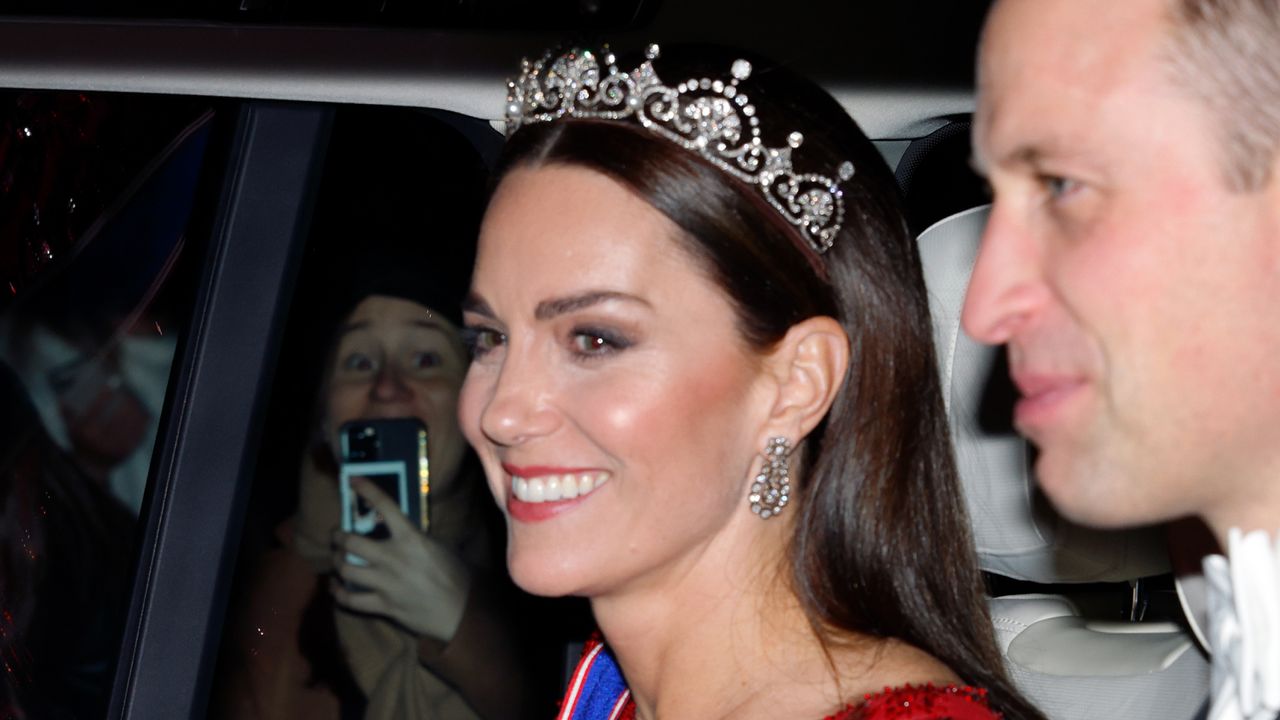 Kate Middleton wearing a tiara