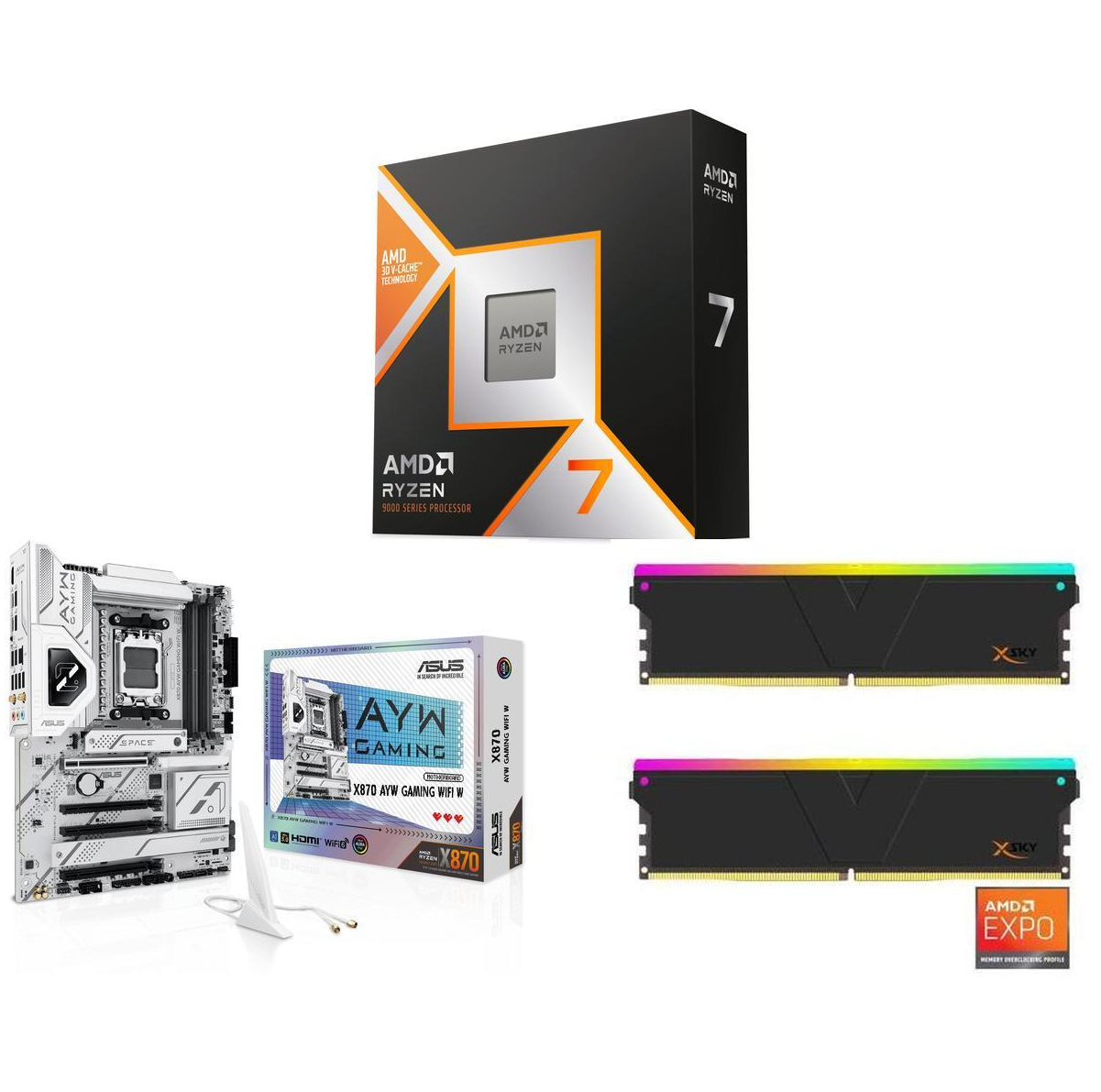Save $438 on a Ryzen 7 9850X3D, Asus X870, and 32GB of DDR5 RAM