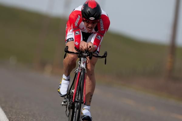 Andy Jacques-Maynes (Bissell Pro Cycling) scooped up second place with a 24:56 ride over 12 miles.