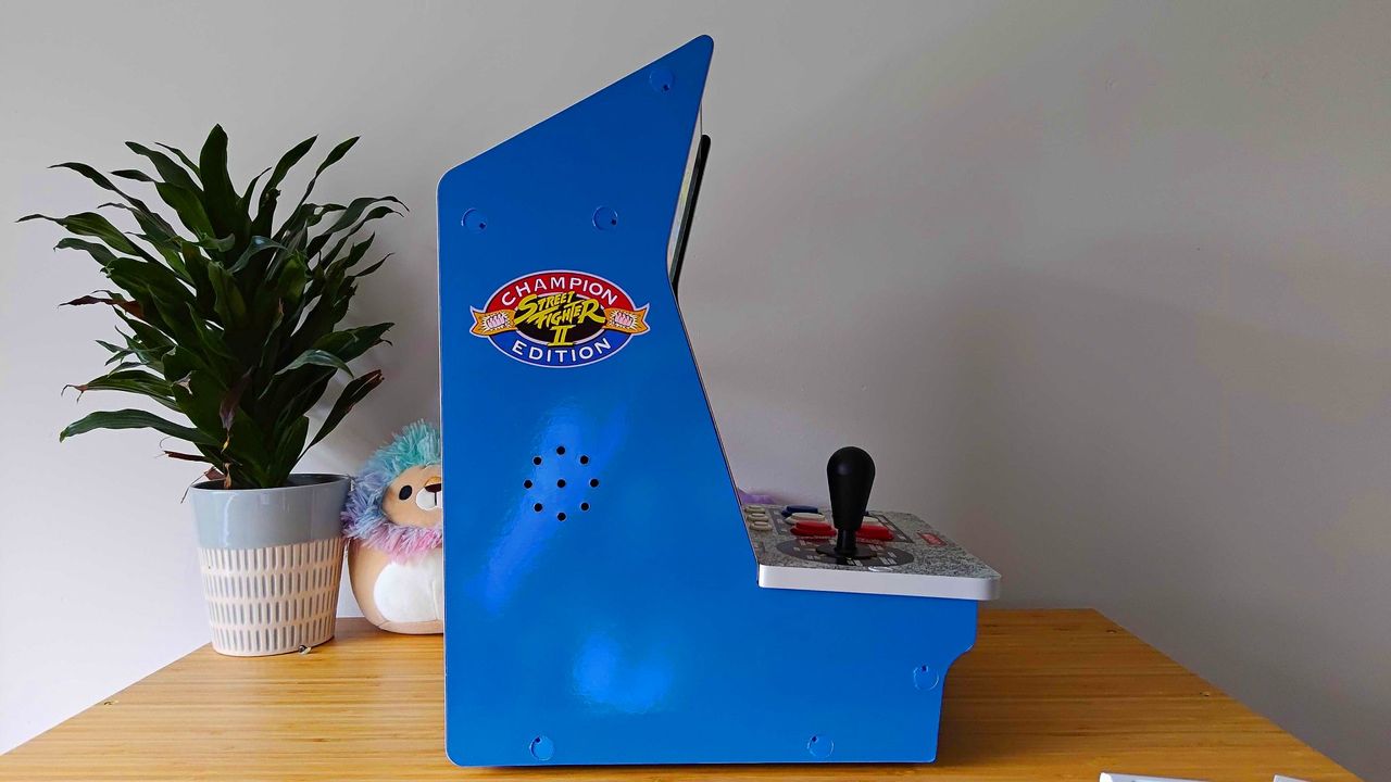 Side view of Evercade Alpha