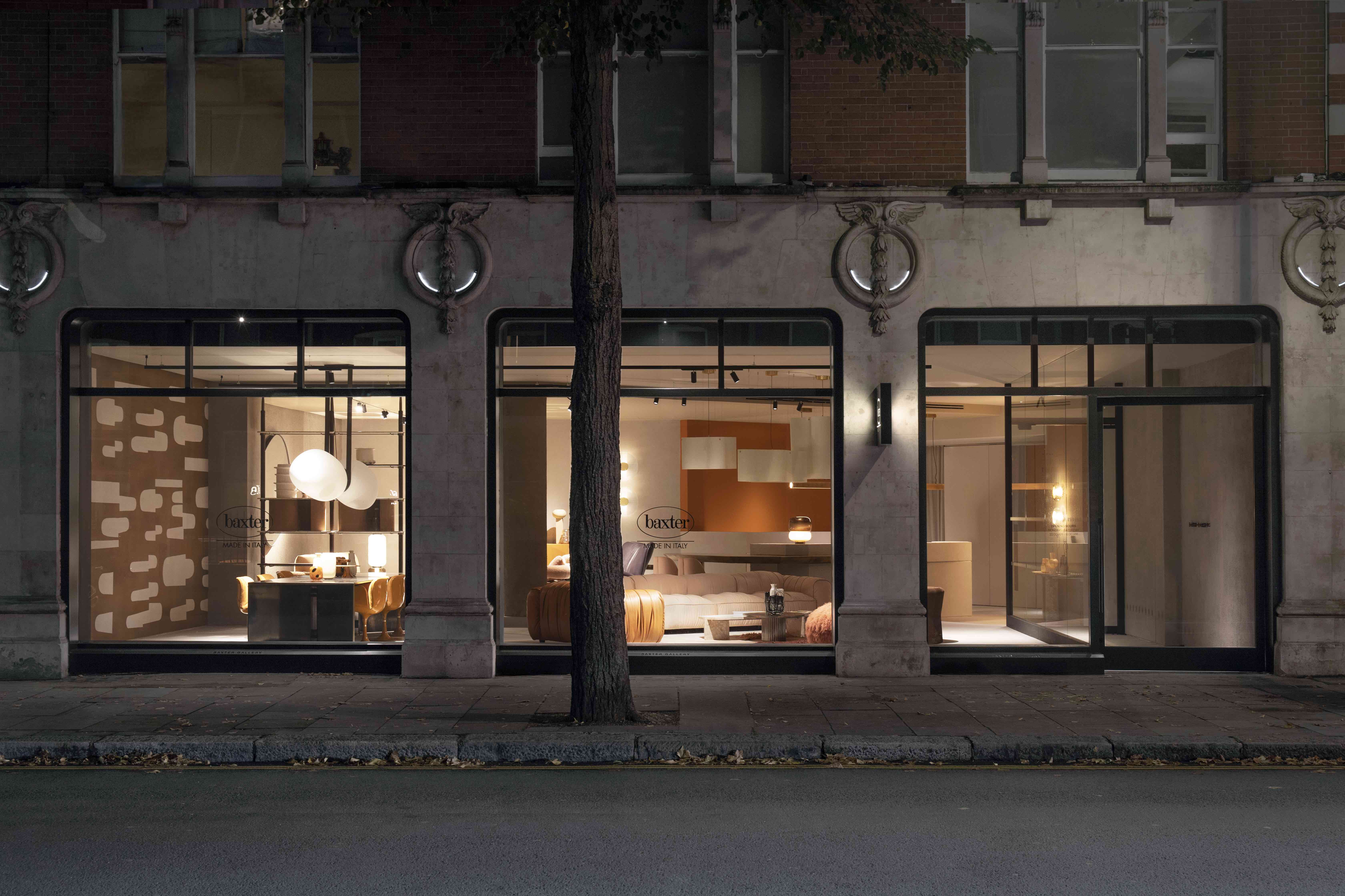 Inside Baxter London furniture store