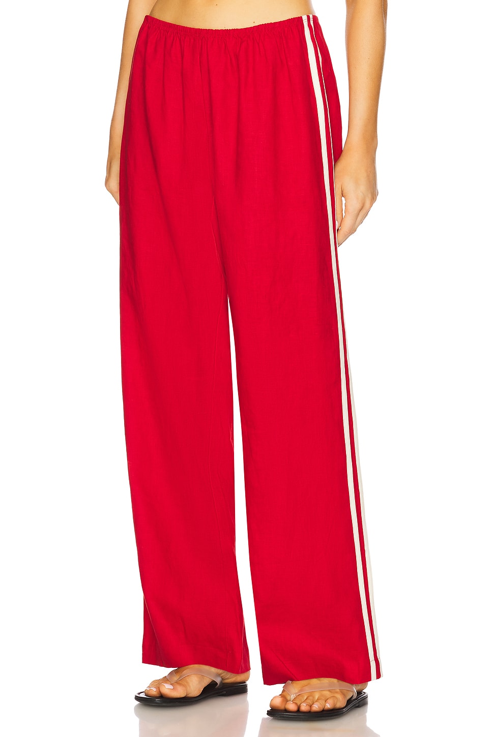 X Revolve the Linen Stripe Racer Pant
