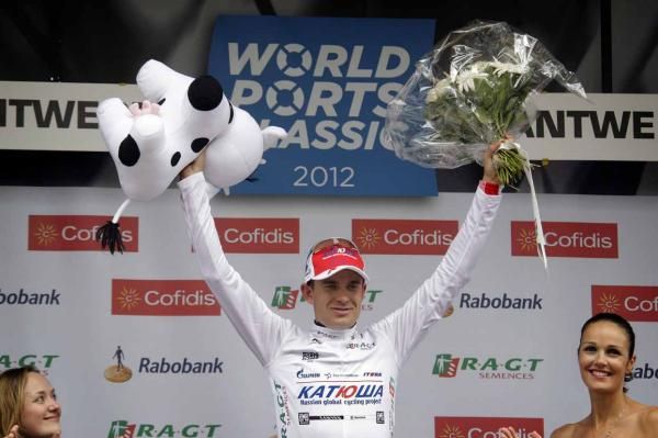 Alexander Kristoff (Katusha) leads the young riders' classification.