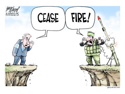 Political cartoon Israel Palestine conflict