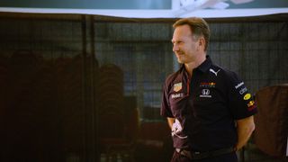 Red Bull chief Christian Horner in a press photo from Formula 1: Drive to Survive season 4
