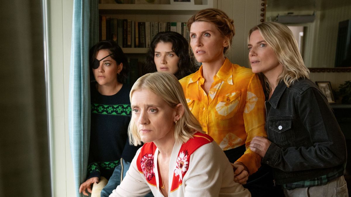 Anne-Marie Duff, Sarah Greene, Eve Hewson, Sharon Horgan and Eva Birthistle in Bad Sisters