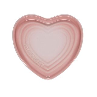 Pink heart-shaped spoon rest