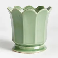 Wayfair Conservatory Footed Ceramic Pot Planter Wayfair Conservatory Footed Ceramic Pot Planter