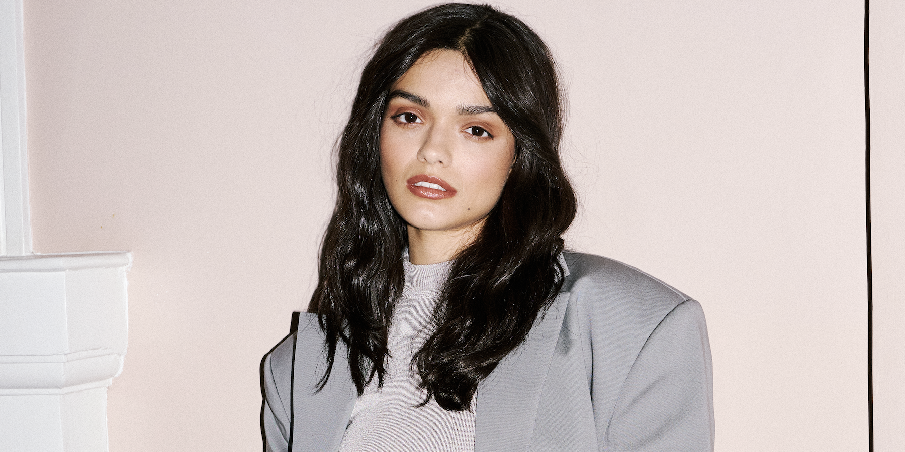 Rachel Zegler poses during a photocall to celebrate the "Evita" cast recording release at the Theatre Royal Drury Lane on October 28, 2025 in London, England.