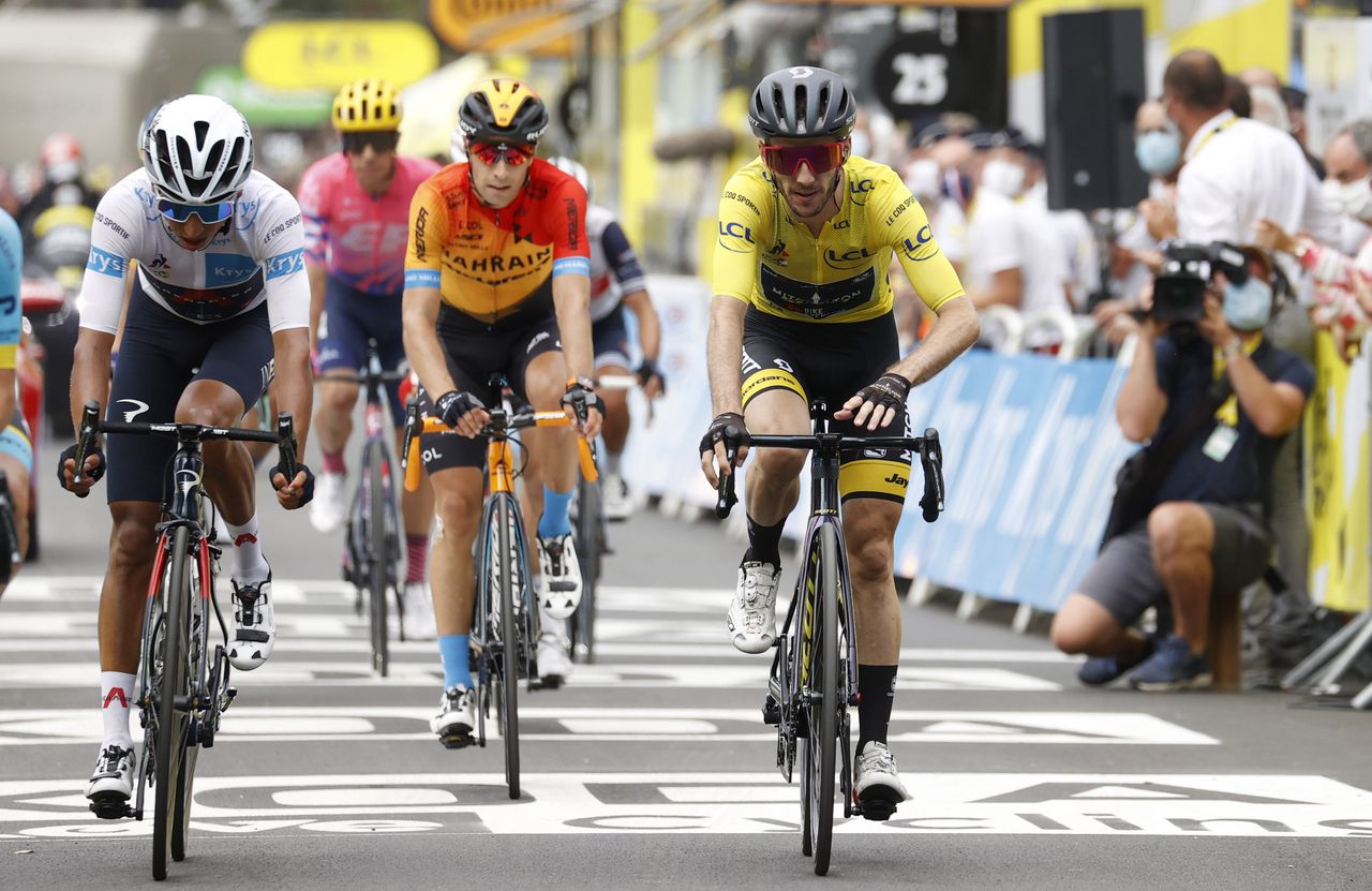 Tour de France 2020 - 107th Edition - 7th stage Cazeres - Loudenvielle 141 km - 05/09/2020 - Adam Yates (GBR - Mitchelton - Scott) - Mikel Landa (ESP - Bahrain - McLaren) - photo POOL Sunada/BettiniPhoto&Acirc;&copy;2020
