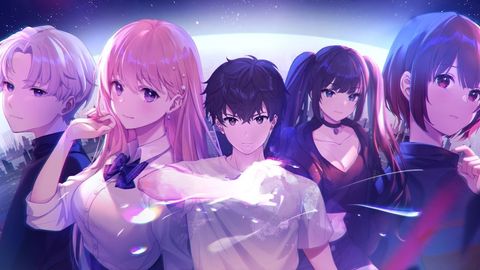 Key art depicting the main characters in Eternights.