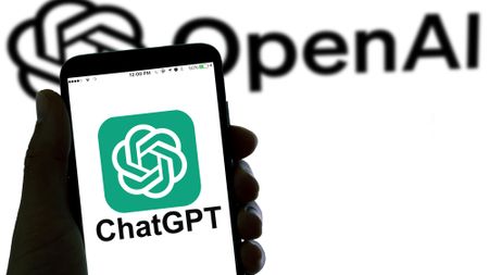 ChatGPT logo on a smartphone.