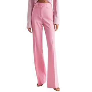Reiss ,BLAIR HIGH RISE WIDE LEG TROUSERS to style with a ruffle shirt 