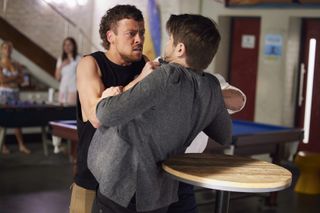 Dean (Patrick O'Connor) attacks PK