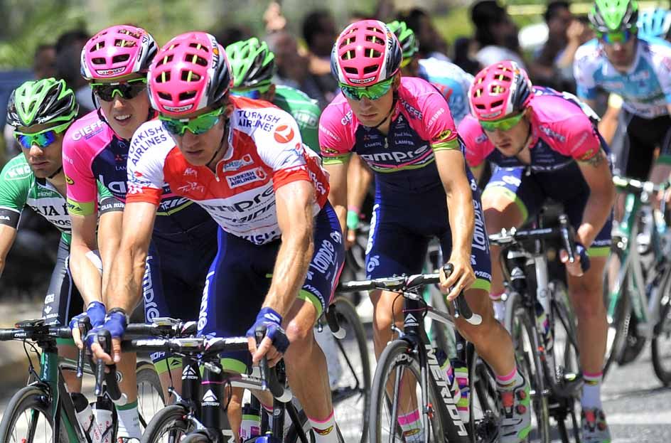 Lampre-Merida rode well in support of Sacha Modolo.