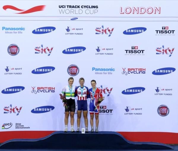 Edmondson, Hammer and Trott filled the omnium podium
