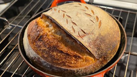 Homemade sourdough loaf