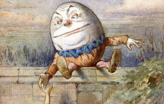 Alice And Humpty Dumpty, from Alice in Wonderland by Lewis Carroll (illustrated by Charles Lutwidge Dodgson)