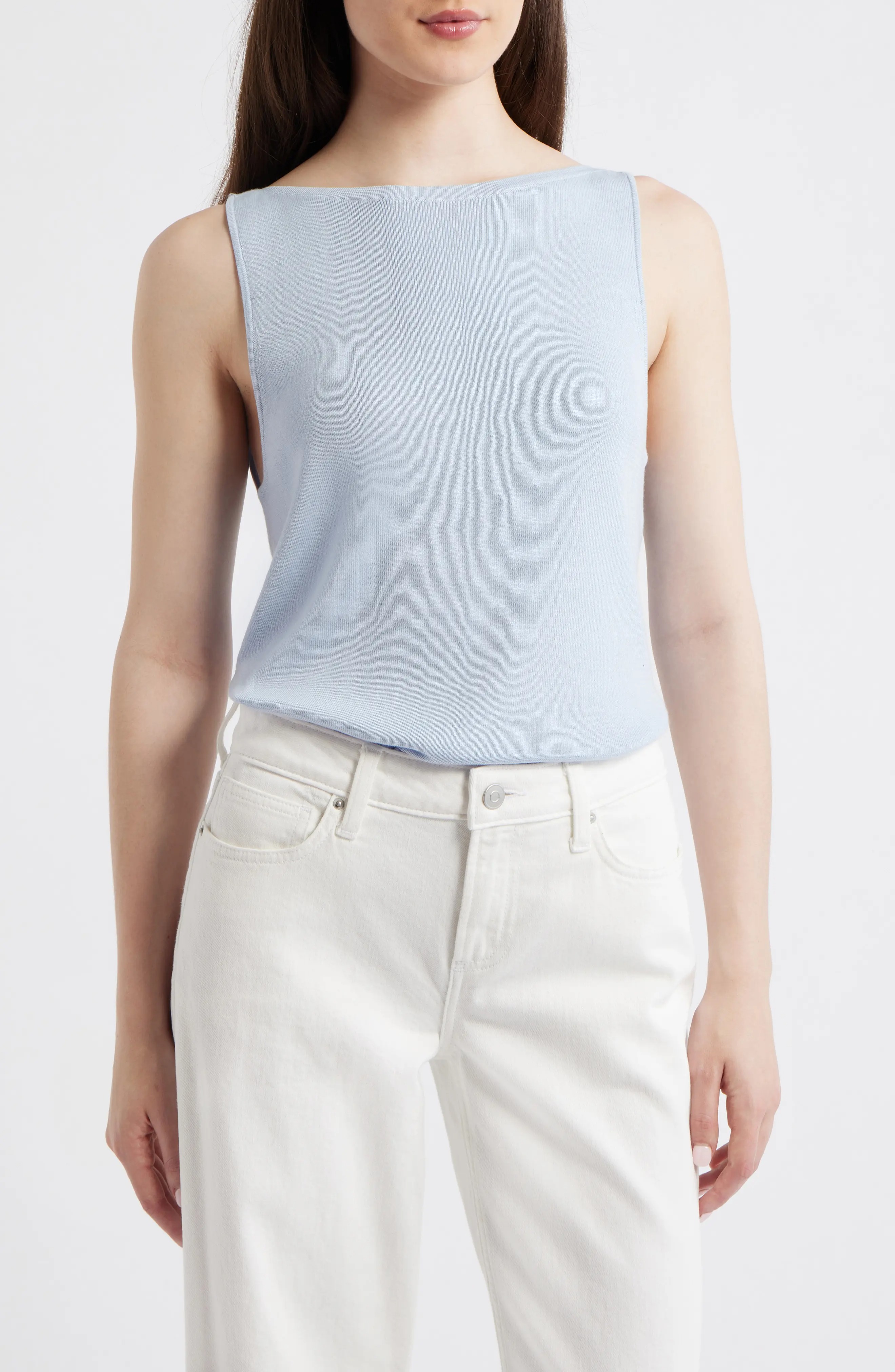 MANGO, Suenyo Boat Neck Cotton Blend Top