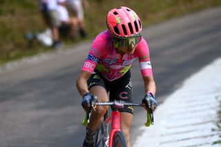 Veronica Ewers (EF Education-TIBCO-SVB on the attack during stage 4 of the Tour de France Femmes 2022