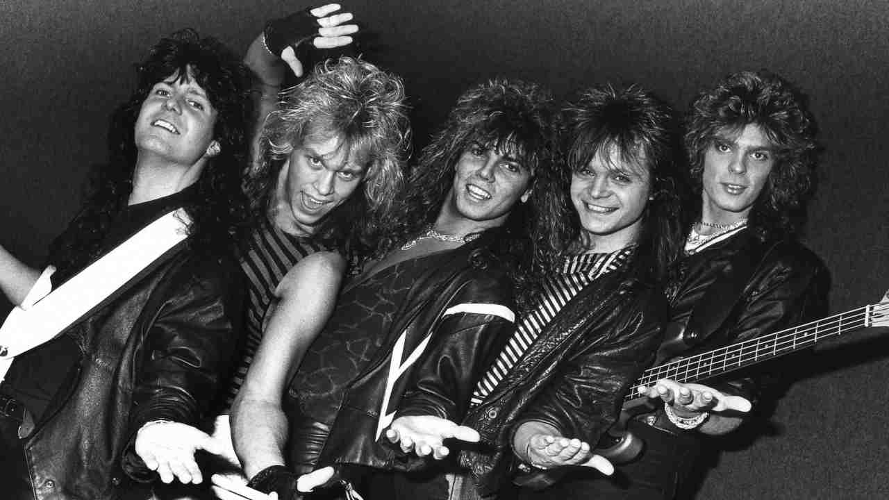 Europe posing for a photograph in the 1980s