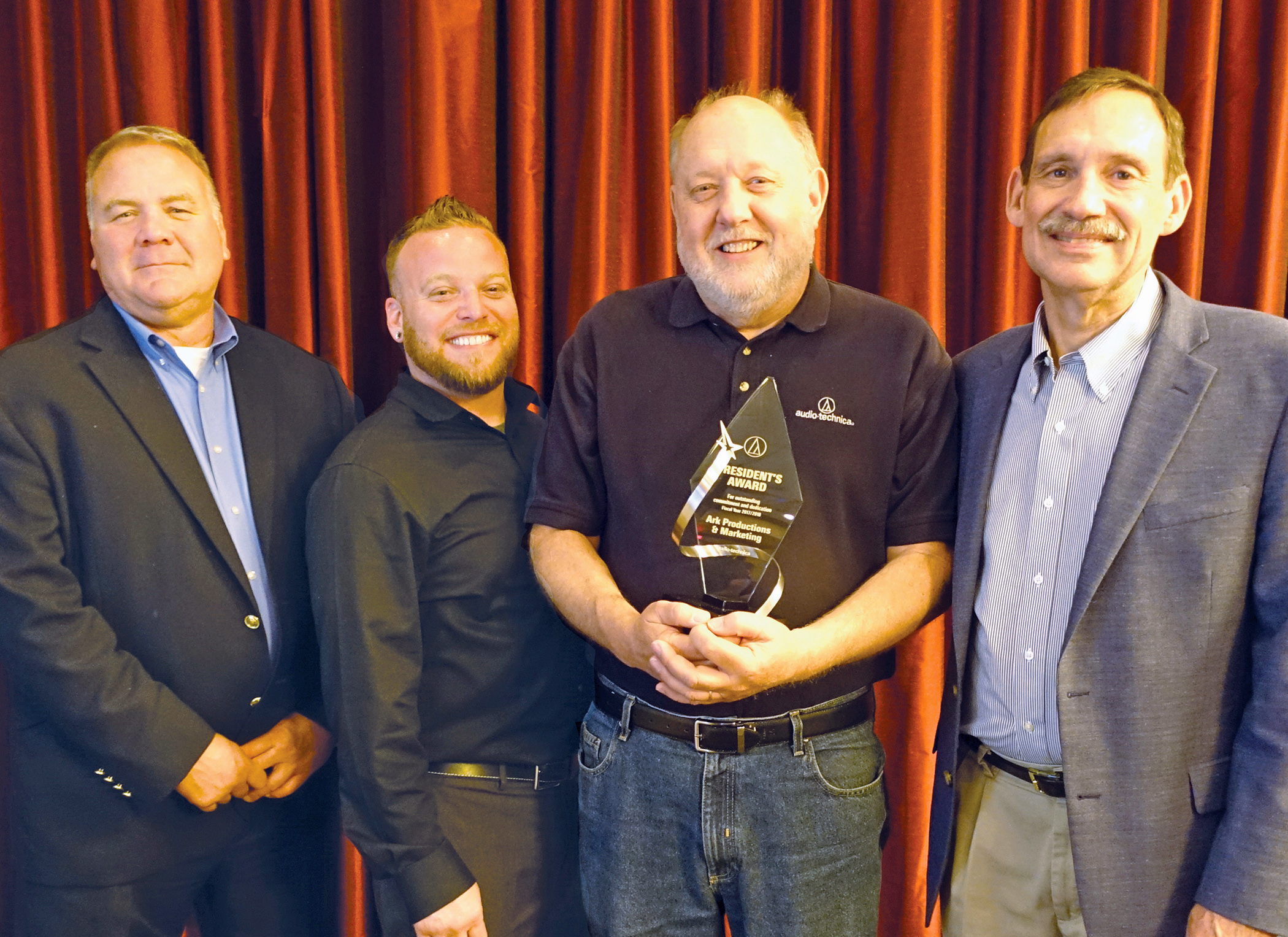 Audio-Technica Honors Ark Productions &amp; Marketing with President’s Award