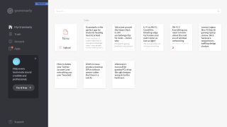 Grammarly Premium dashboard screenshot showing documents in the cloud