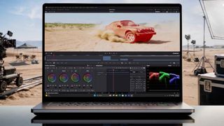Microsoft Surface Laptop Ultra on a movie set