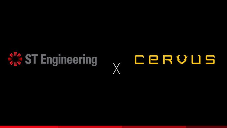 ST Engineering Antycip and Cervus logos. 