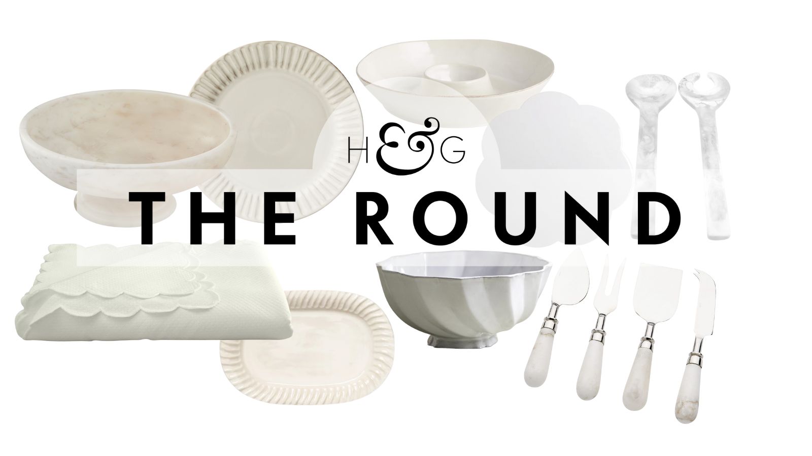 Collection of white tableware