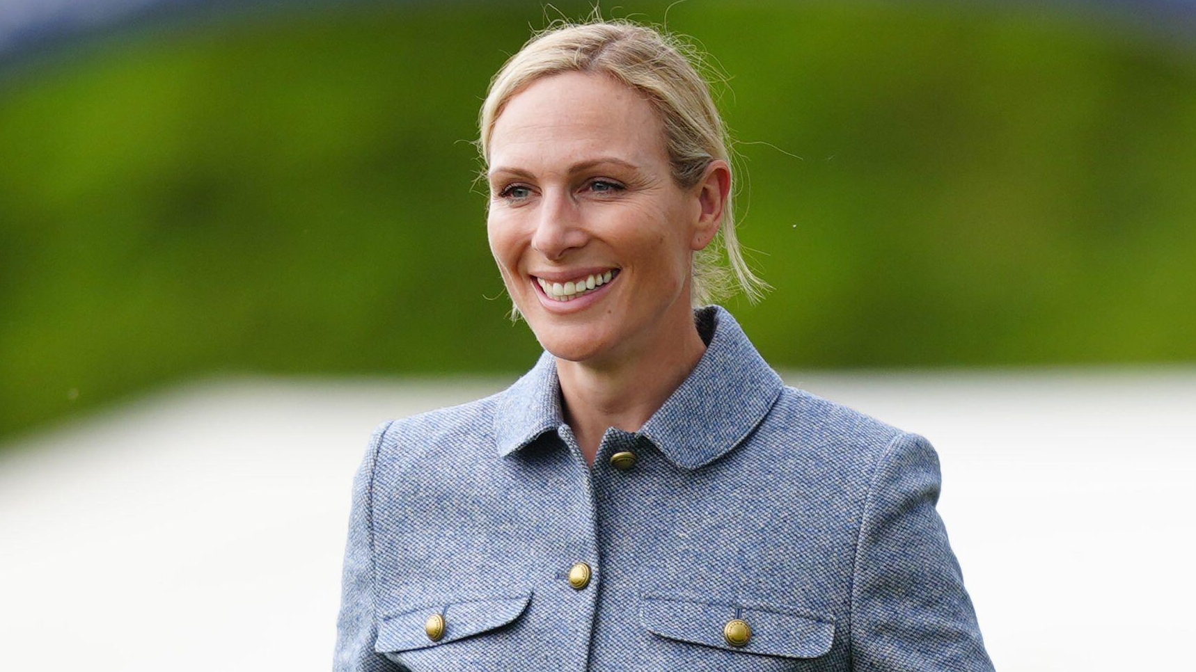 Zara Tindall smiles at the Badminton Horse Trials in 2025