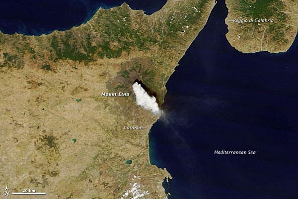 Mount Etna&#039;s violent burst