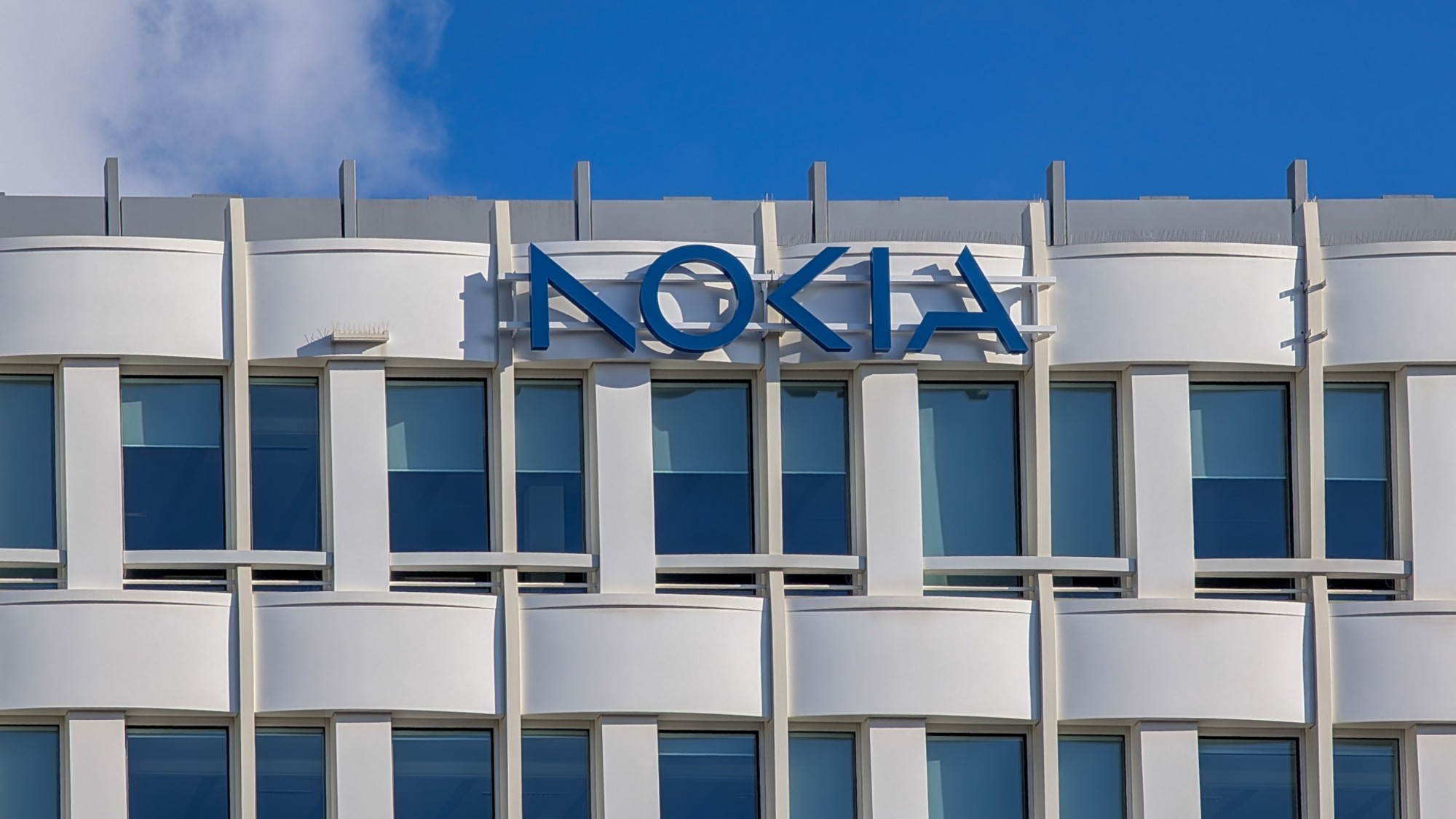 The Nokia logo is seen on the company&rsquo;s building in Munich, Germany. 