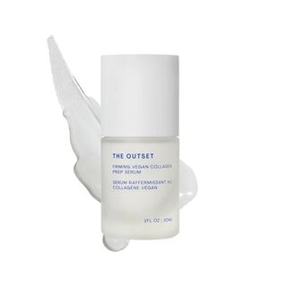 The Outset Firming Vegan Collagen Prep Serum - Gentle, Fragrance Free Multi-Benefit Serum - Hydrating, Brightening, Plumping and Anti-Aging - Clean, Vegan, Gluten Free - All Skin Types - 1 Fl Oz