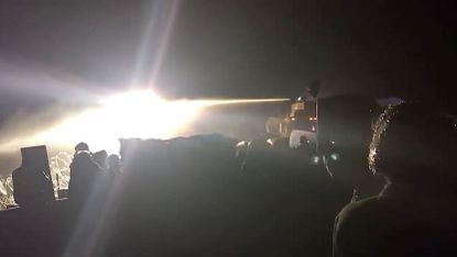 Police in North Dakota douse protesters with water cannon