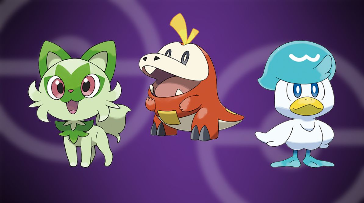 Pokemon Scarlet and Violet starters