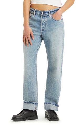 501® '90s High Waist Relaxed Straight Leg Selvedge Jeans