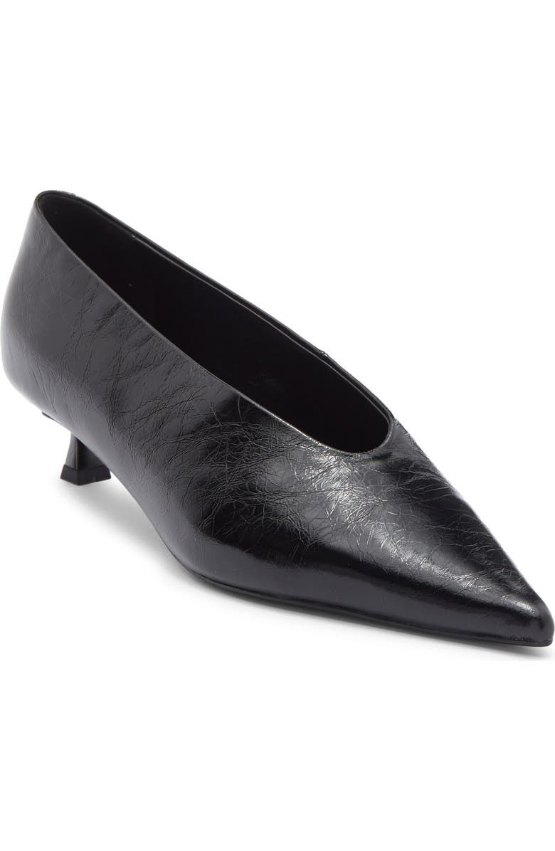 Cherry Pointed Toe Kitten Heel Pump